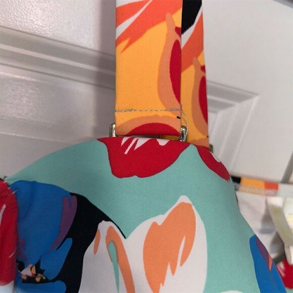 Anne Cole Women's Plus Size 22W Floral two-Piece Swimsuit Multicolor Twist Front - Picture 5 of 13